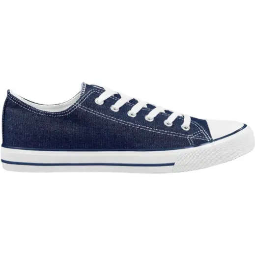 Unisex Trendi Canvas Sneaker Blue Side